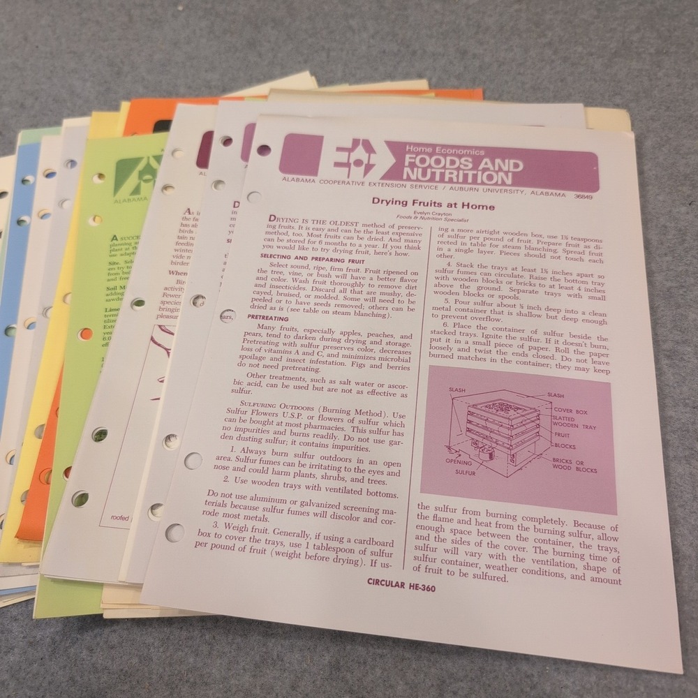 Vintage Alabama Cooperative Extension Service Auburn University Circulars Lot - Picture 5 of 8